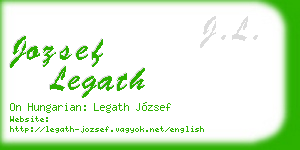 jozsef legath business card
